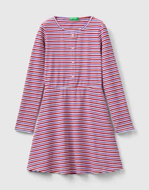 striped shirt dress