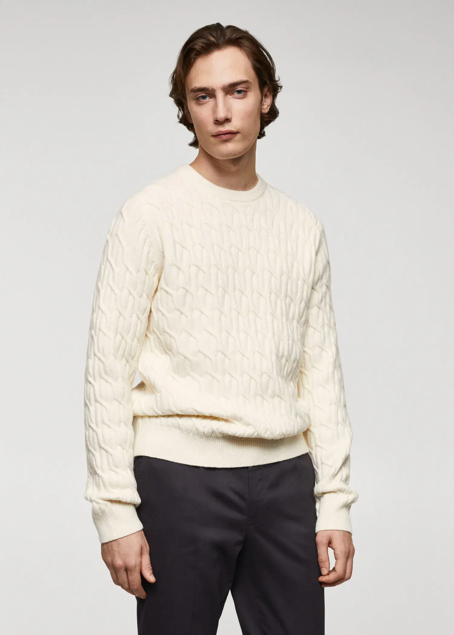 Mango Braided knitted sweater. 1