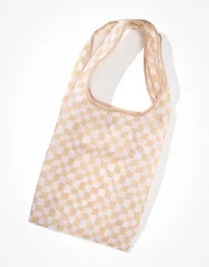 Smiley® Checkered Nylon Tote Bag