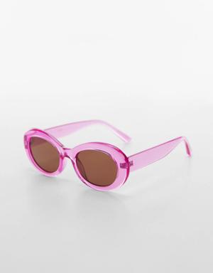 Semi-transparent frame sunglasses
