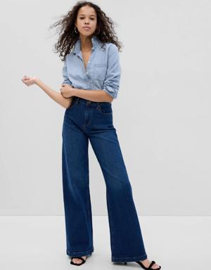 Organic Cotton Denim Perfect Shirt blue