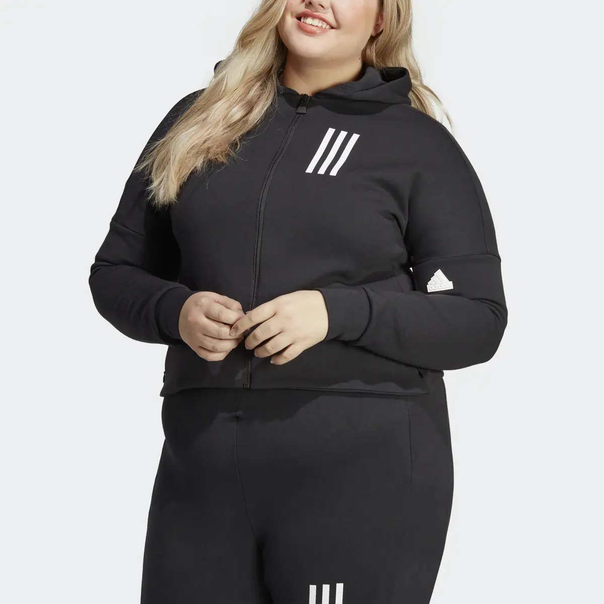 Adidas Casaco Justo com Capuz Mission Victory (Plus Size). 1