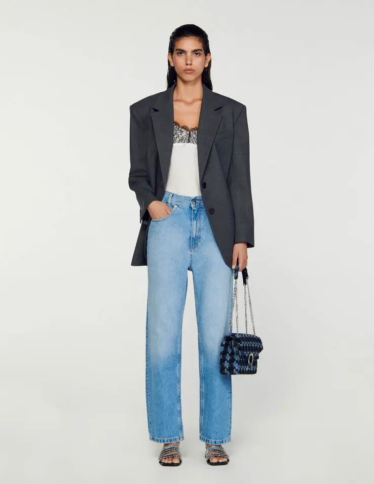 Sandro Low-rise straight-leg jeans Login to add to Wish list. 1