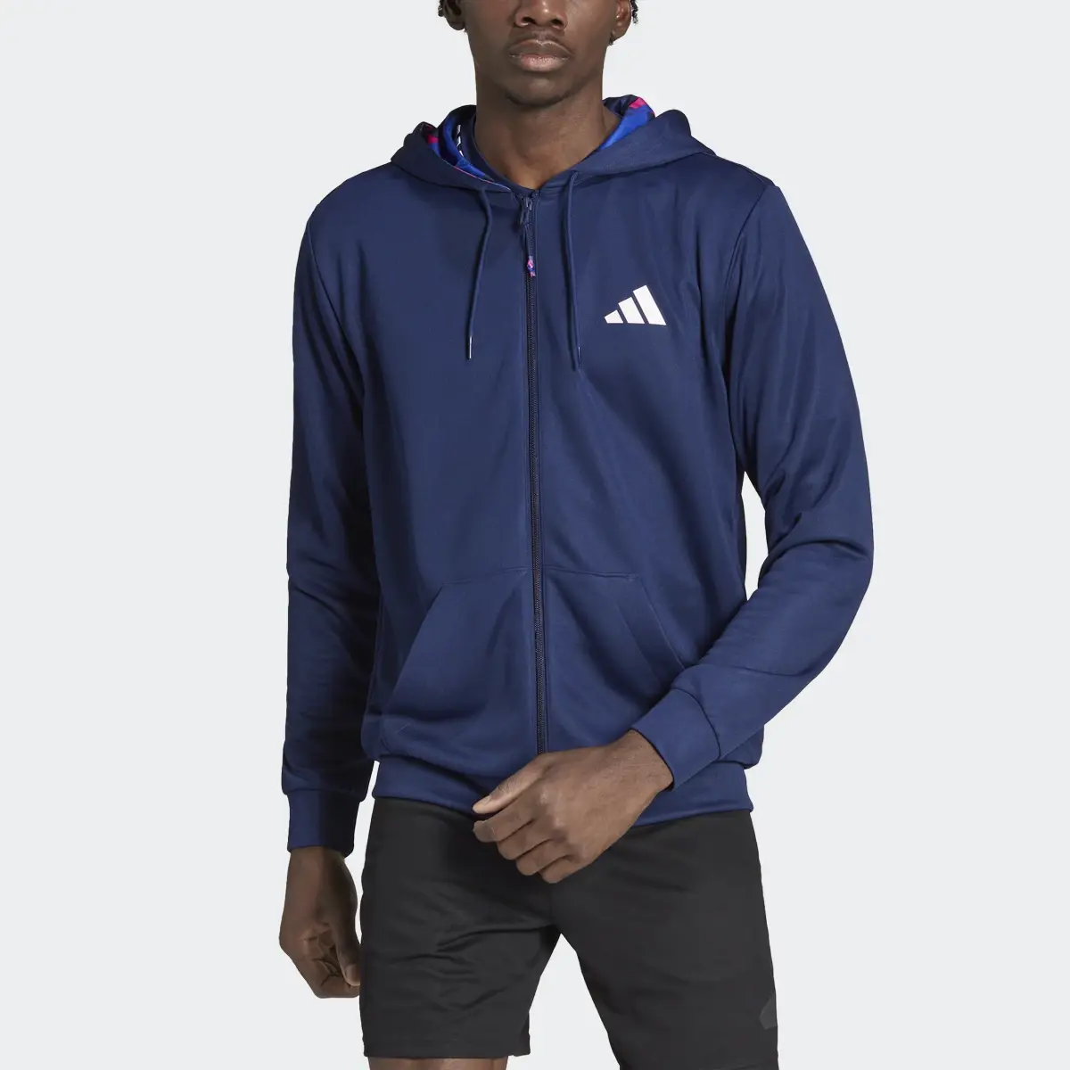 Adidas Train Essentials Seasonal Training Full-Zip Jacket. 1