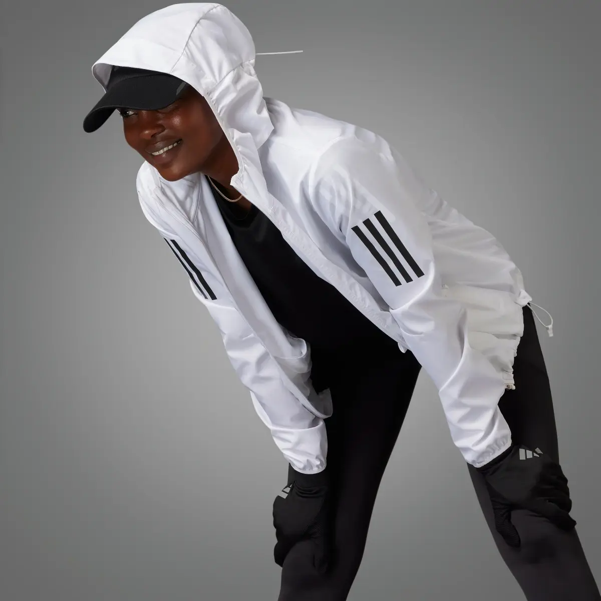 Adidas Own the Run Hooded Running Rüzgarlık. 3