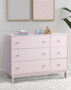 babyGap Legacy Knobs 6 Drawer Dresser pink