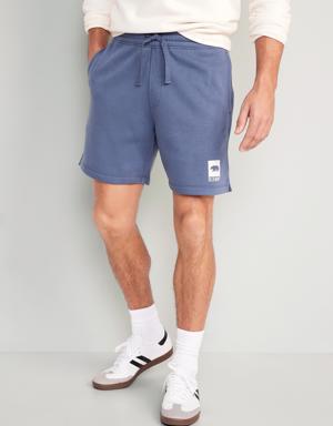 Old Navy Fleece Logo Shorts for Men -- 7-inch inseam blue