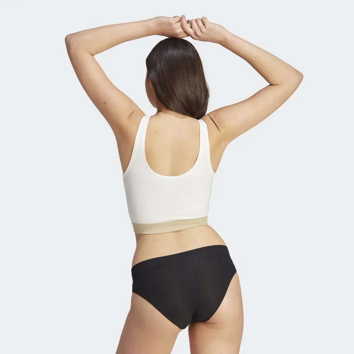 Adidas Ribbed Modern Flex Brami Underwear. 3