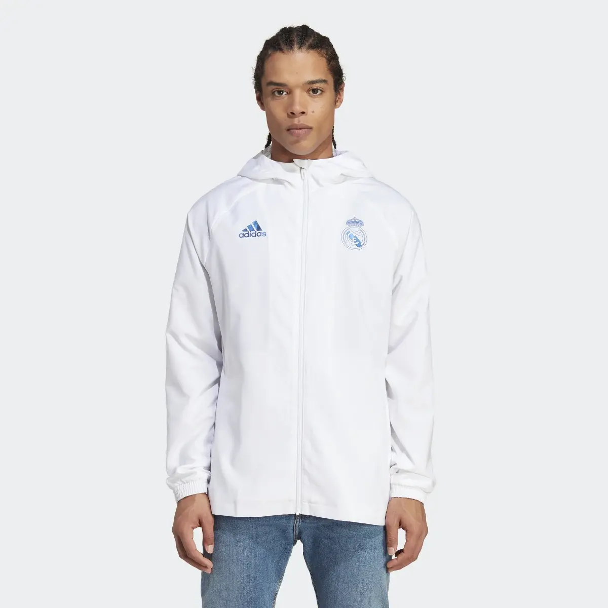 Adidas Real Madrid Graphic Windbreaker. 2