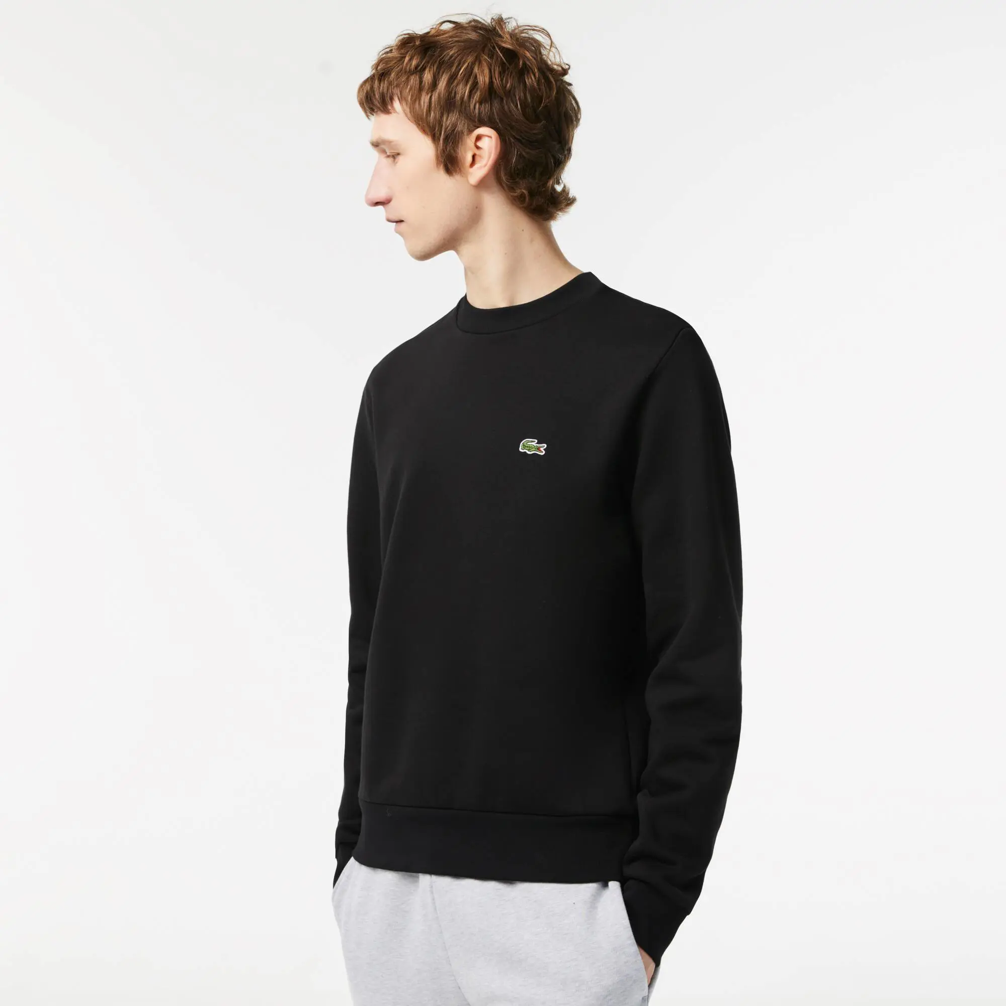 Lacoste Men's Lacoste Organic Brushed Cotton Jogger Sweatshirt. 1