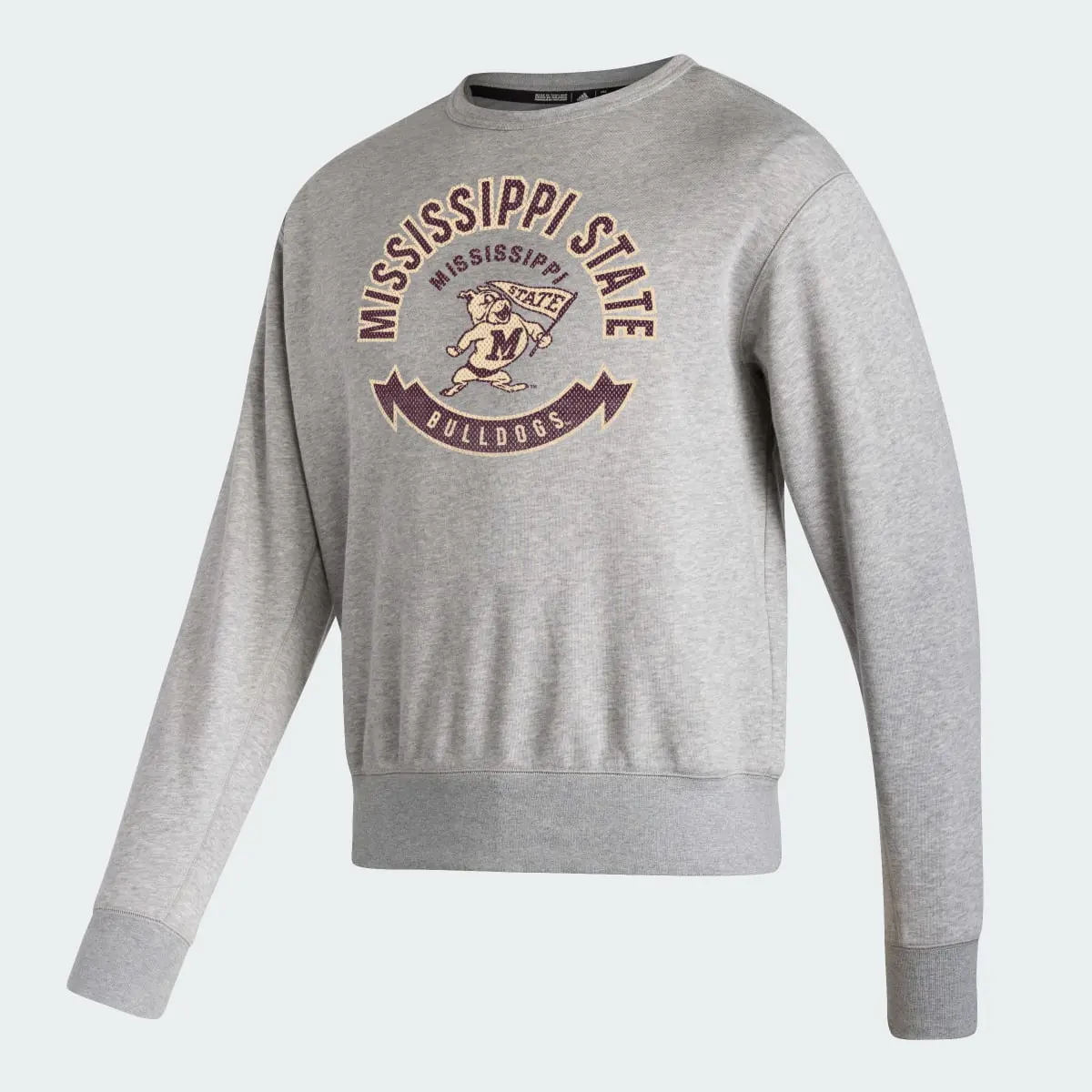 Adidas Mississippi State Long Sleeve Sweatshirt. 1