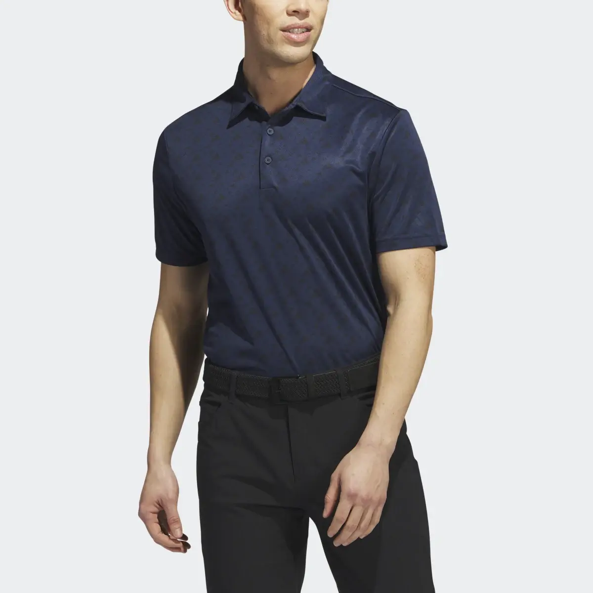 Adidas Core Allover Print Golf Polo Shirt. 1