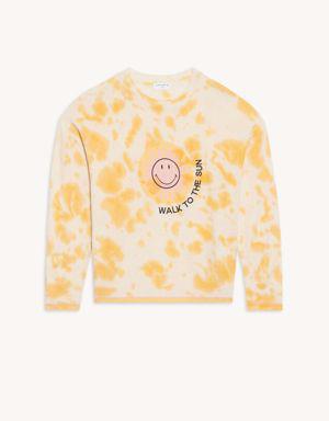 Smiley® Tie-dye sweater Select a size and