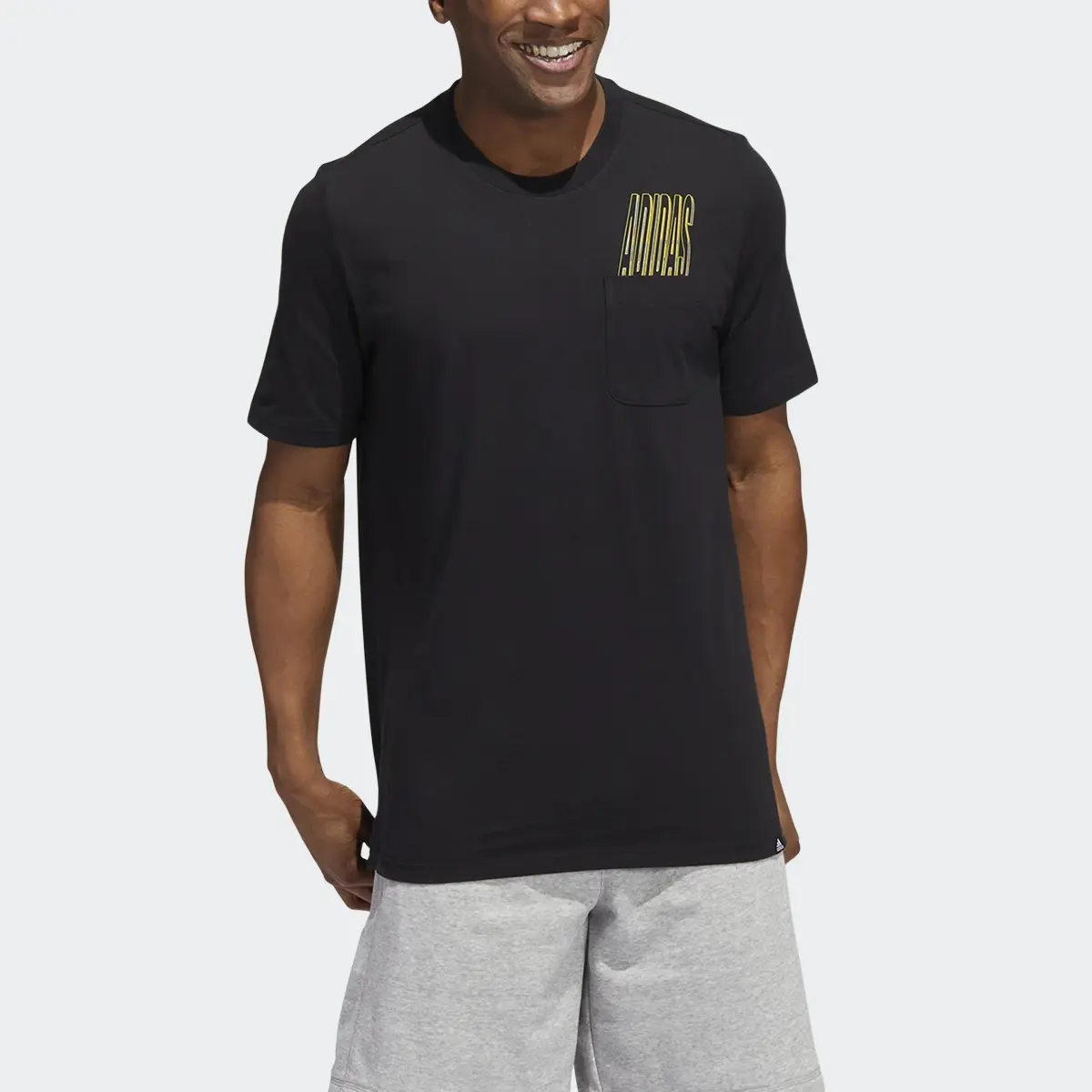 Adidas Dynamic Sport Graphic Pocket Tee. 1