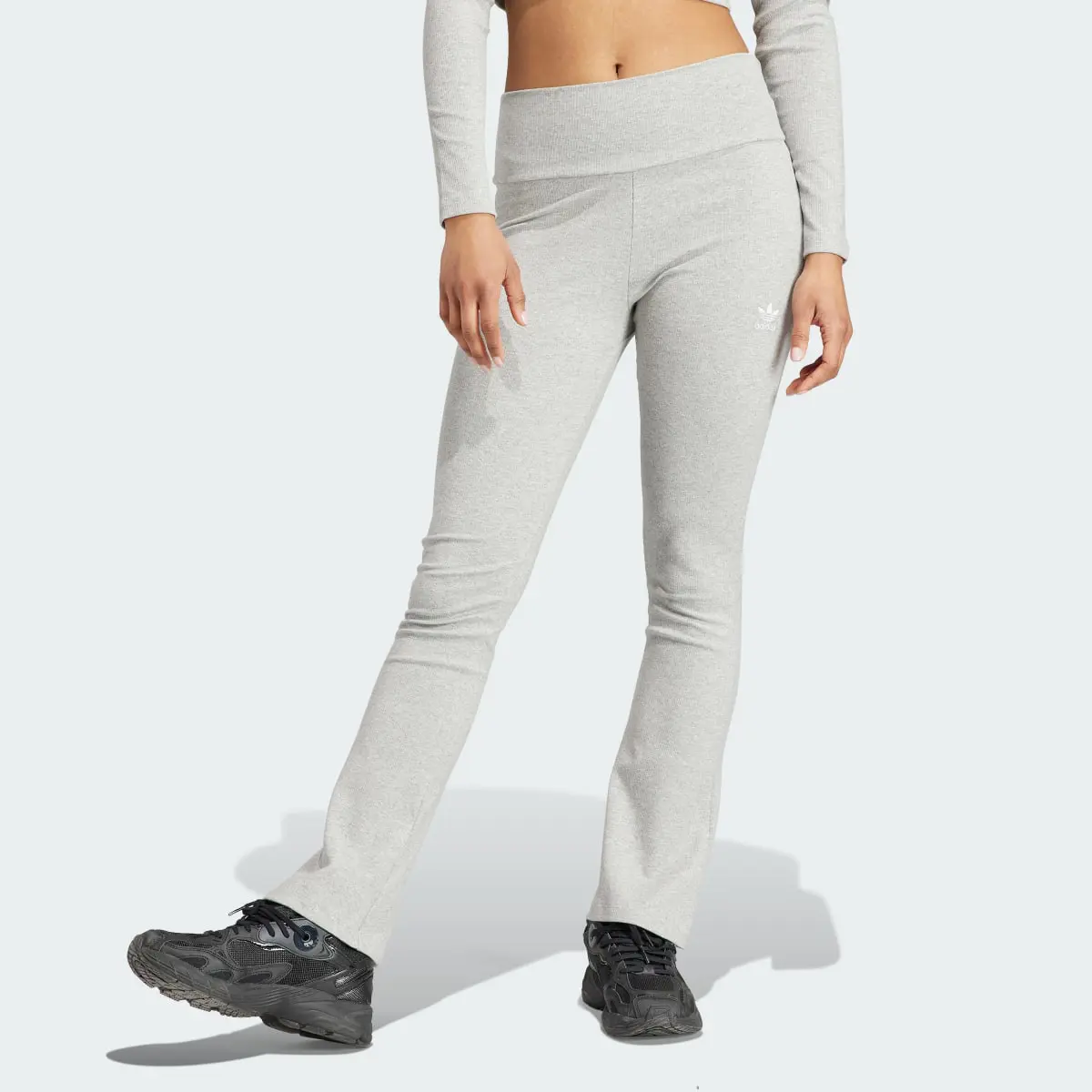 Adidas Pants Essentials Rib Flared. 1