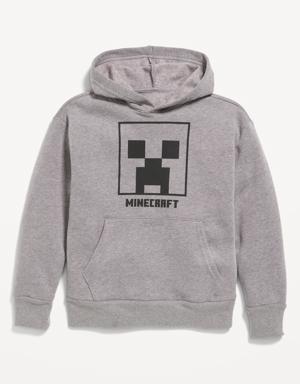 Gender-Neutral Licensed Pop-Culture Pullover Hoodie for Kids gray