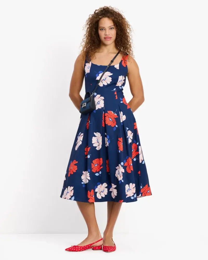 Kate Spade Dotty Floral Faille Dress. 3