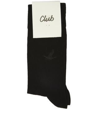 Siyah Logolu Erkek Çorap