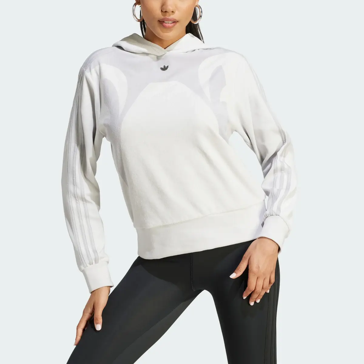 Adidas Sweat-shirt à capuche ligne de couture. 1