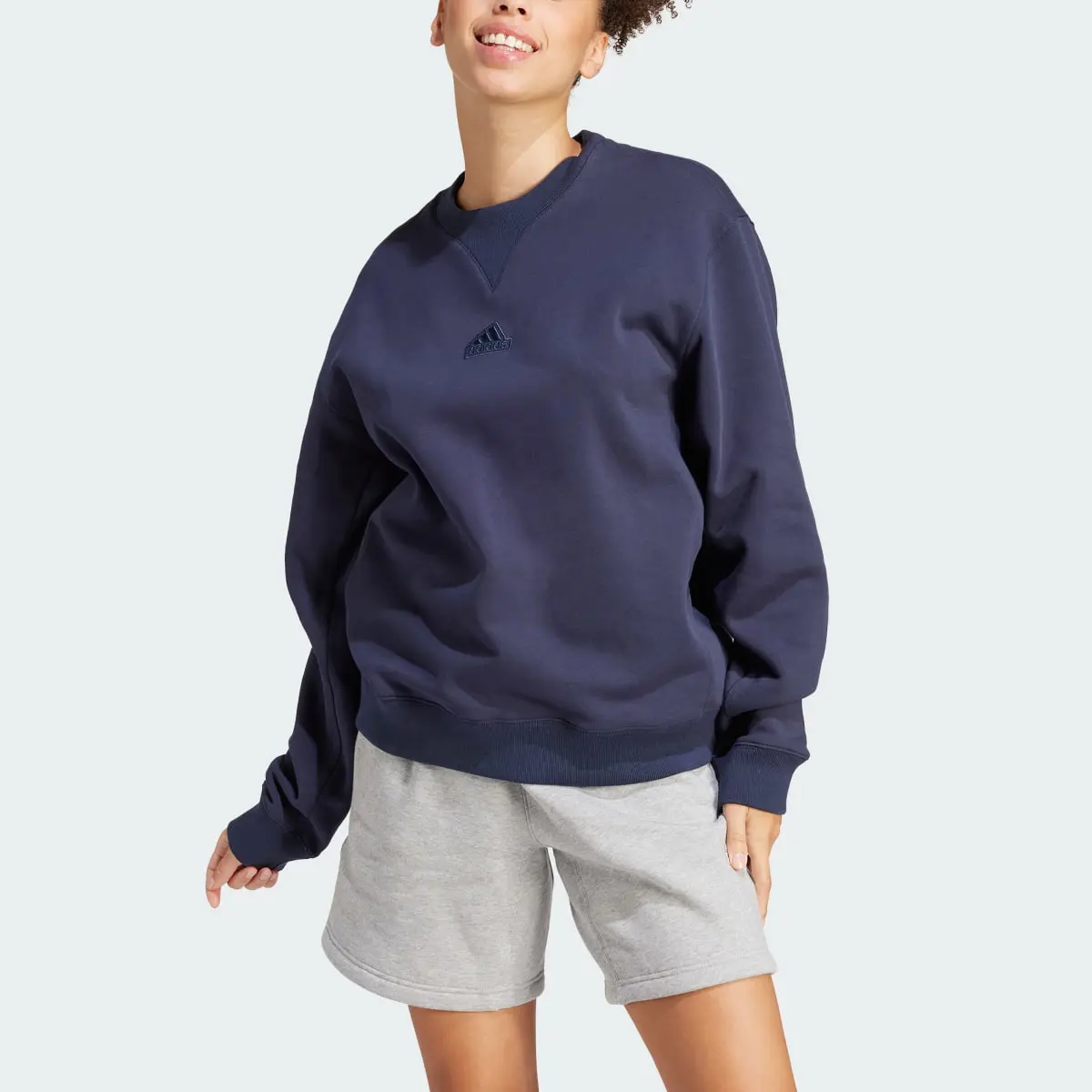 Adidas Lounge Fleece Sweatshirt. 1