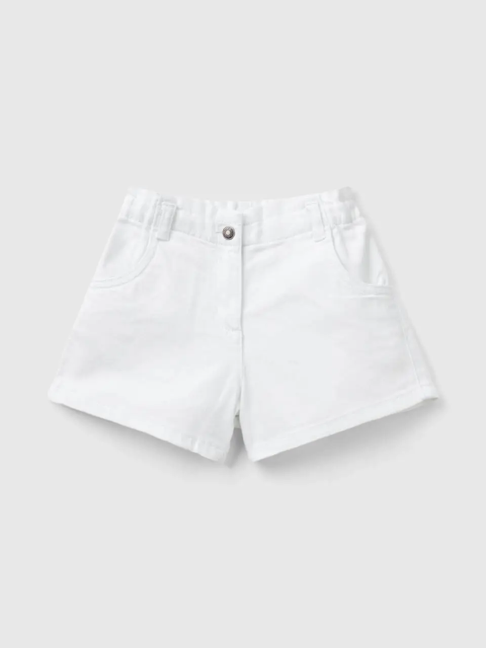 Benetton paperbag shorts in stretch cotton. 1