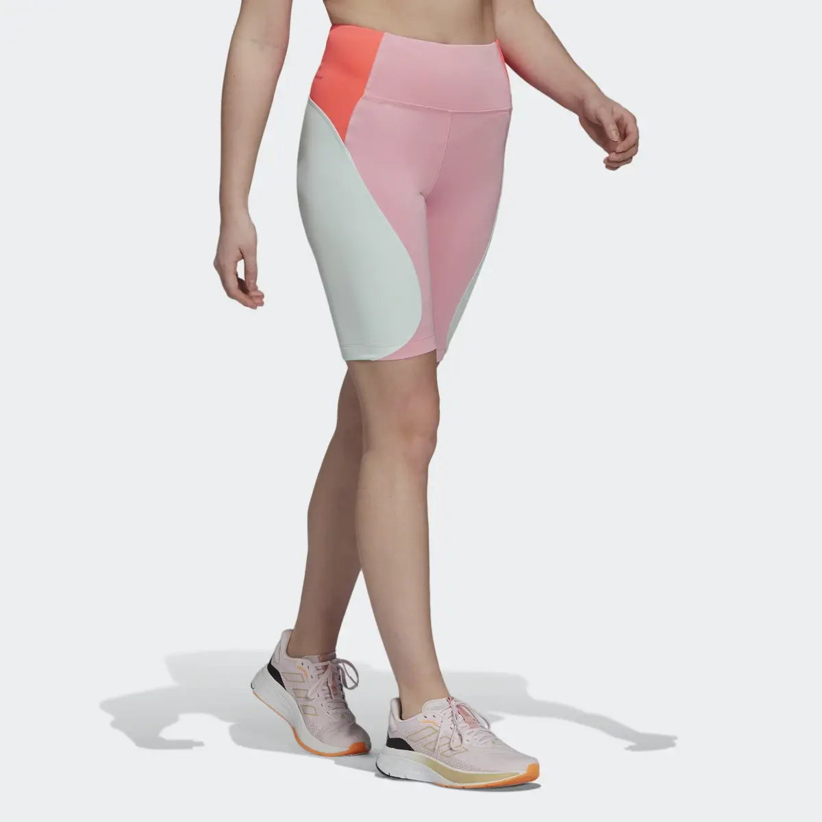 Adidas Designed to Move Colorblock Short Sport Tights. 3