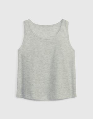 Gap Kids Rib PJ Tank Top gray