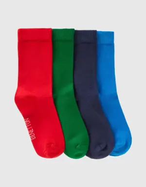 sock set in organic stretch cotton blend