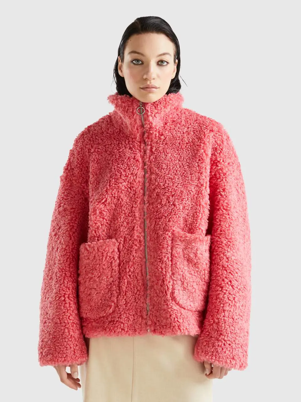 Benetton faux fur jacket. 1