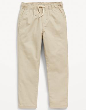 Tapered Pull-On Pants for Toddler Boys beige