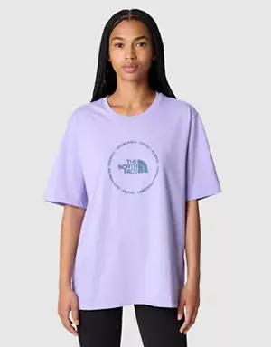 T-shirt décontracté Circle Logo pour femme