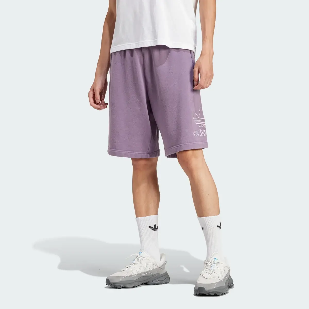 Adidas Adicolor Outline Trefoil Shorts. 1