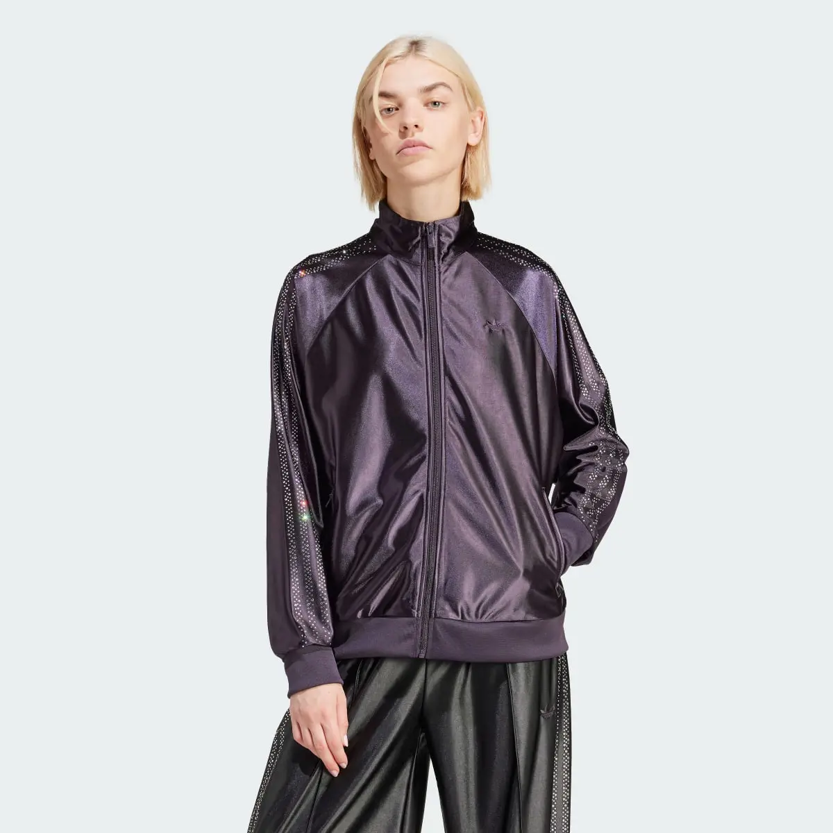 Adidas Embellished 3-Stripes Track Top. 2