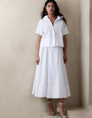 Laurel French-Cuff Shirt white
