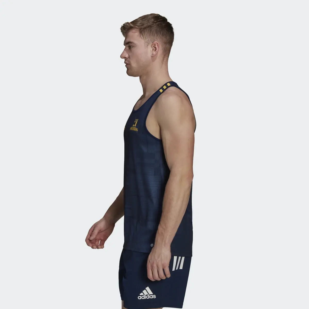 Adidas Highlanders Rugby Performance Singlet. 3