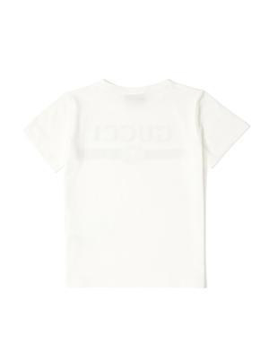 Beyaz Logo Baskılı Erkek Çocuk Sweatshirt