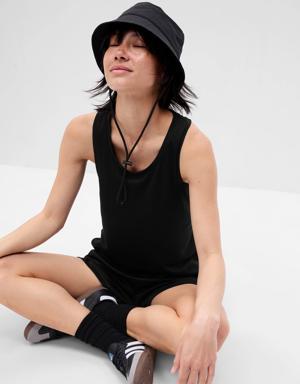 Fit Double-Knit Mesh Tank Top black