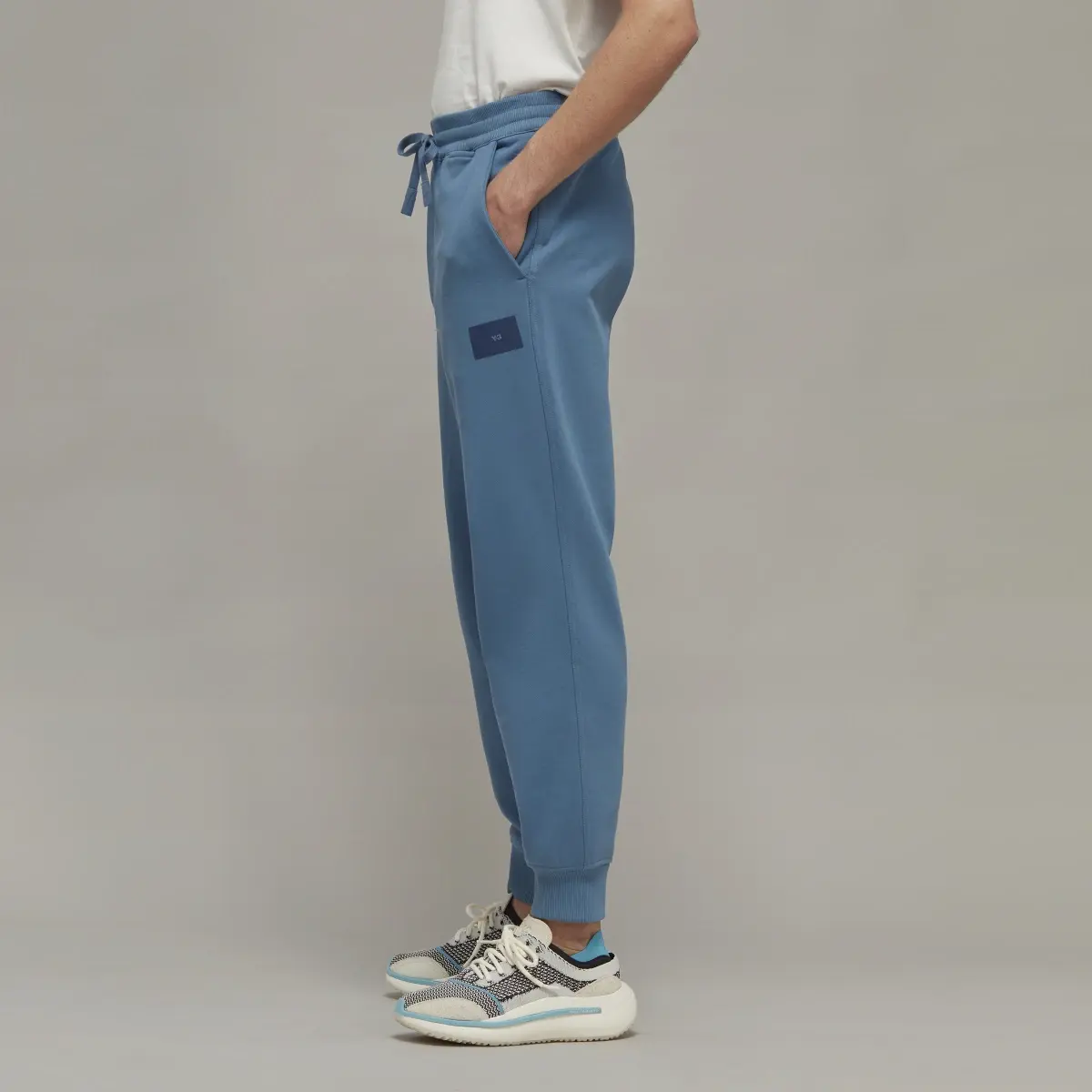 Adidas Pantalon à revers en molleton de coton bio Y-3. 2