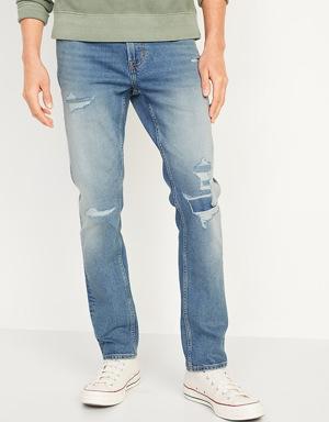 Slim Built-In-Flex Ripped Jeans for Men
