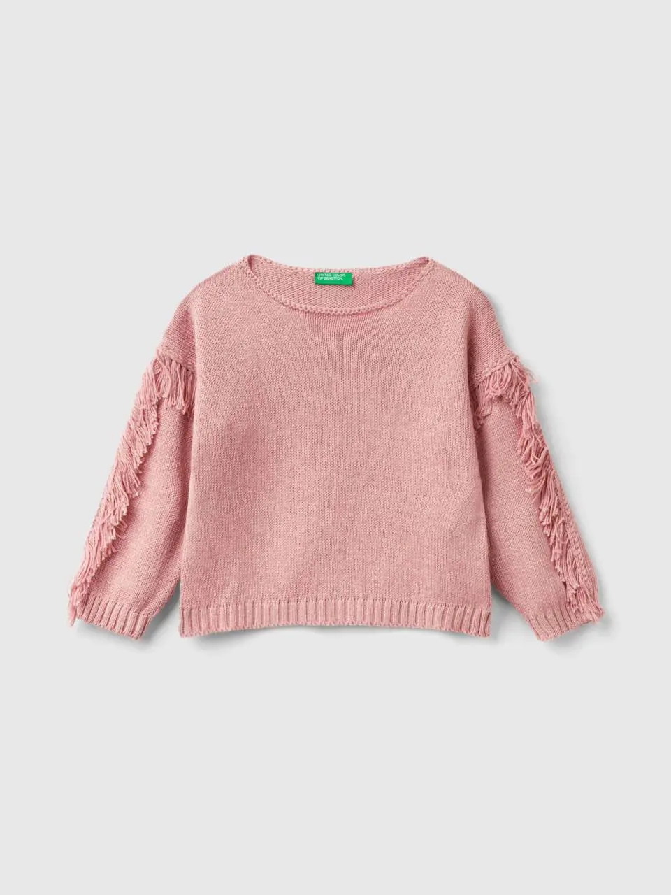 Benetton sweater with fringe. 1