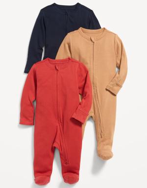 Old Navy 2-Way-Zip Sleep & Play Footed One-Piece 3-Pack for Baby yellow