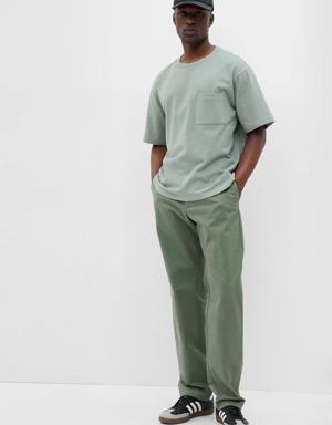 Gap Modern Khakis in Relaxed Fit with GapFlex green