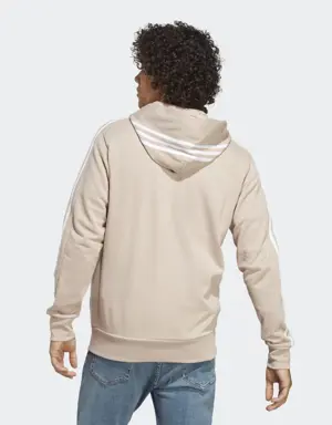 Adidas Veste à capuche zippée 3 bandes Essentials. 3 Adidas Veste à capuche zippée 3 bandes Essentials. 3