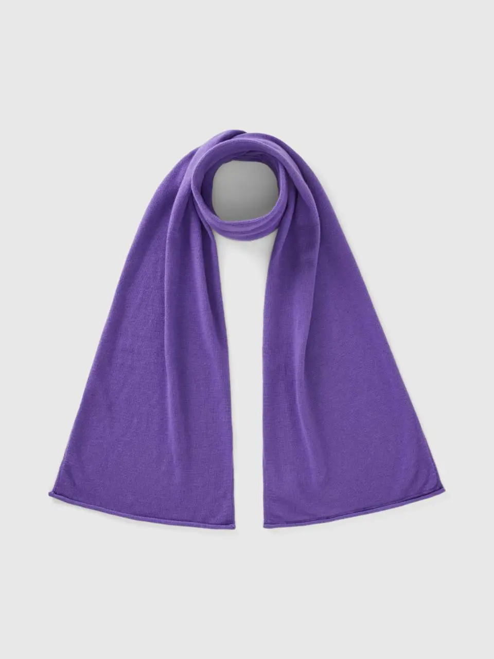 Benetton purple cashmere blend scarf. 1