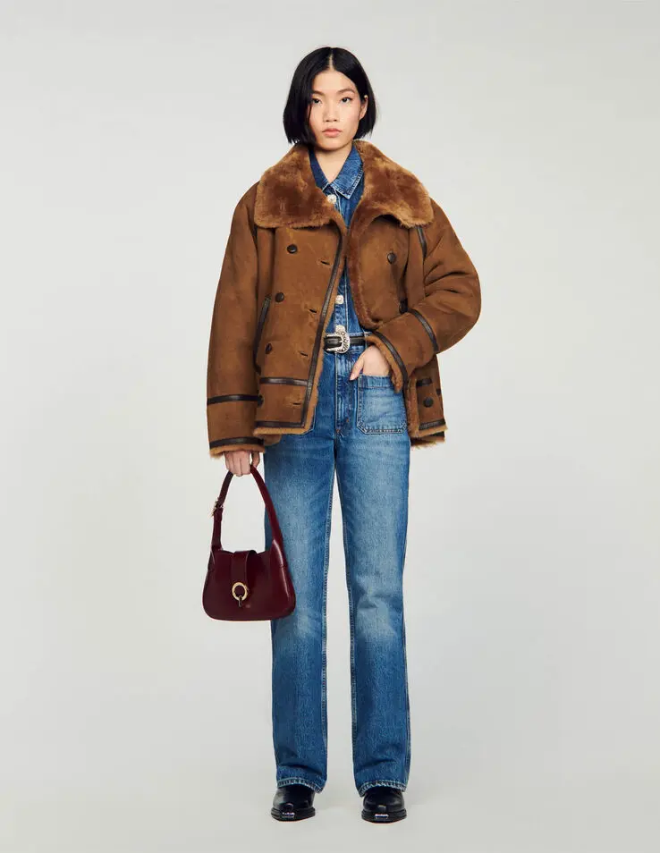 Sandro Shearling coat. 1