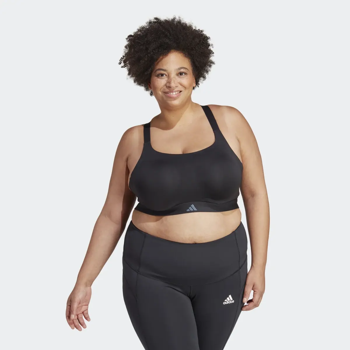 Adidas Tailored Impact Luxe Training High-Support Bra (Plus Size). 2