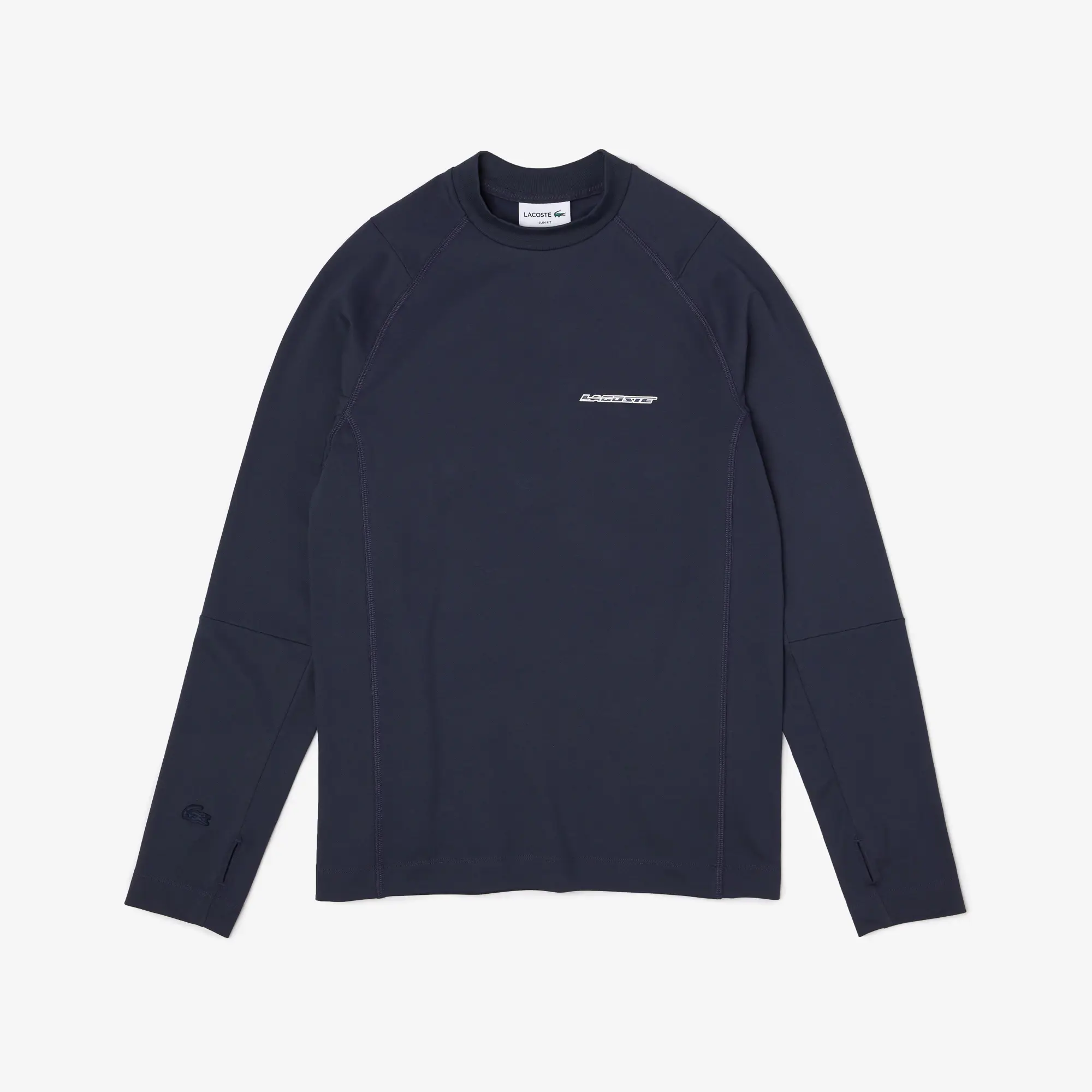 Lacoste Men’s Long Sleeve Organic Cotton Slim Fit T-Shirt. 1