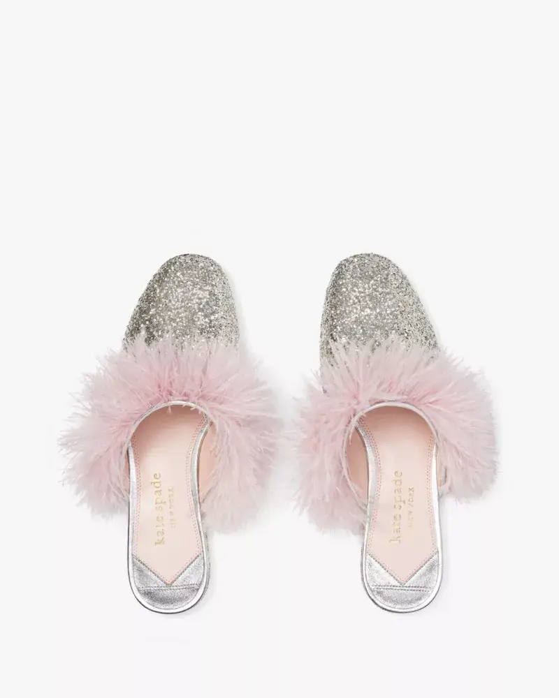 Kate Spade Marabou Mules. 3