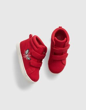 babyGap &#124 Marvel Spiderman High Top Sneakers red