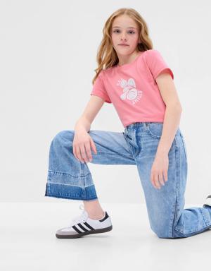 Gap Kids 100% Organic Cotton Graphic T-Shirt pink